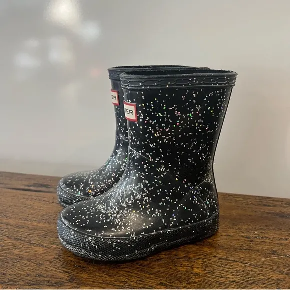 Hunter Kids' Original First Classic Glitter Rain Boot