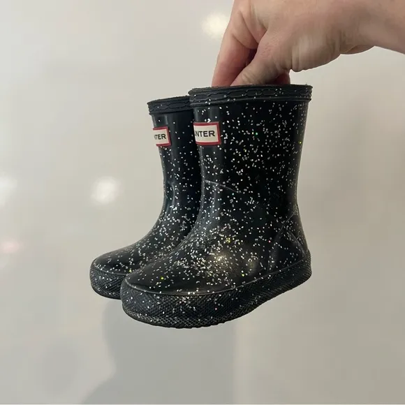 Hunter Kids' Original First Classic Glitter Rain Boot