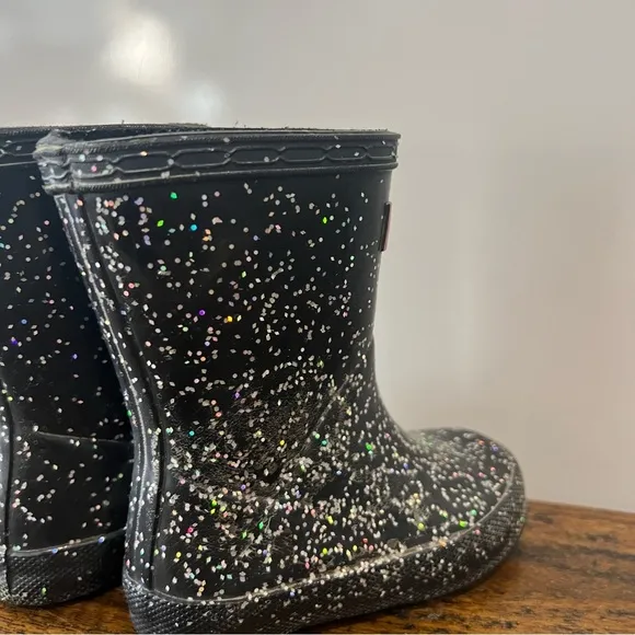 Hunter Kids' Original First Classic Glitter Rain Boot