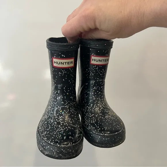 Hunter Kids' Original First Classic Glitter Rain Boot