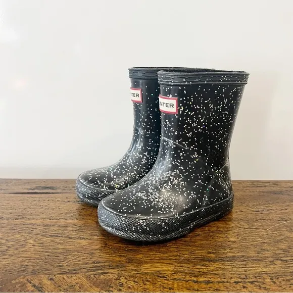 Hunter Kids' Original First Classic Glitter Rain Boot