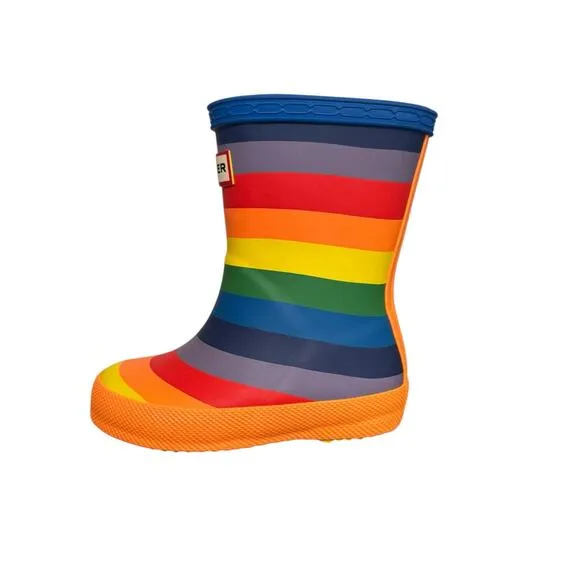 Hunter Kids Original First Classic Rainbow Wellington Boots - Toddler Size 5
