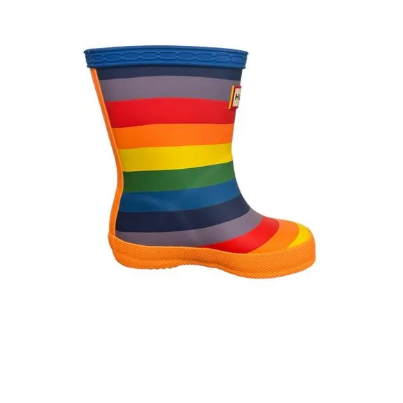 Hunter Kids Original First Classic Rainbow Wellington Boots - Toddler Size 5