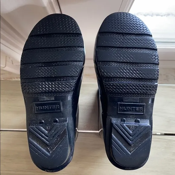 Hunter Original Black Kids Gloss Boots