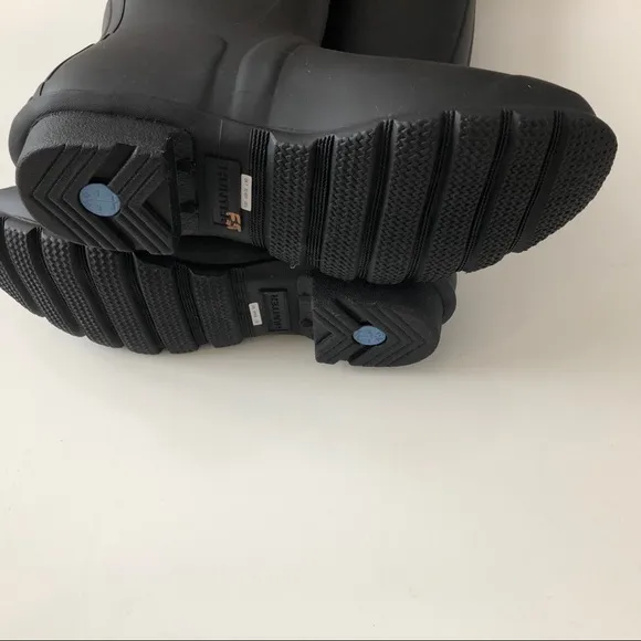 Hunter original tall rain boots black matte 9