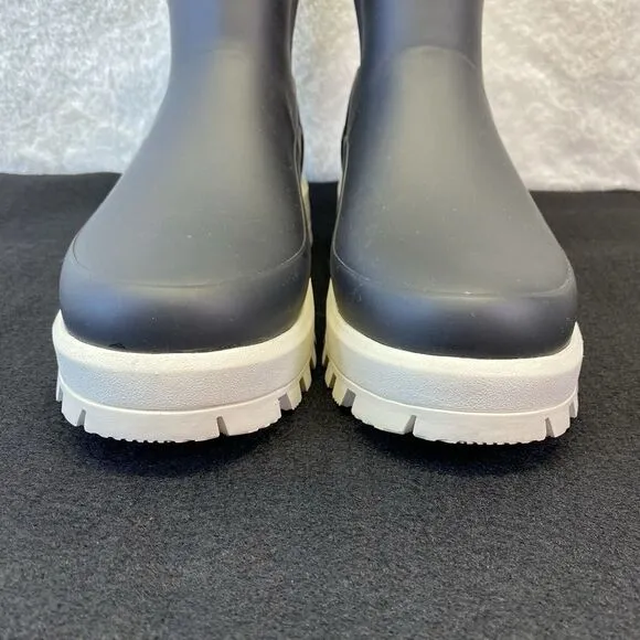 Hunter Women's City Explorer Short‎ Black Boots WFS2238NRE White Sole 9 Chunky