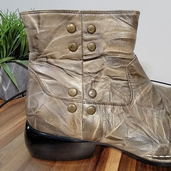 IMPULSE by Steeple Gate Men's Leather Ankle Boots Size 8