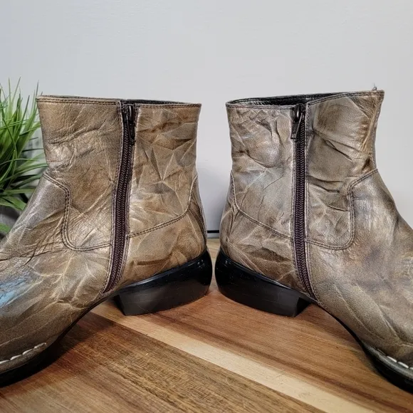 IMPULSE by Steeple Gate Men's Leather Ankle Boots Size 8