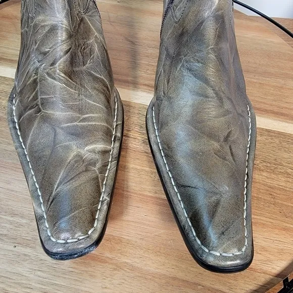 IMPULSE by Steeple Gate Men's Leather Ankle Boots Size 8
