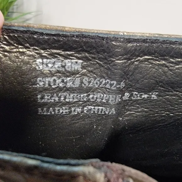 IMPULSE by Steeple Gate Men's Leather Ankle Boots Size 8