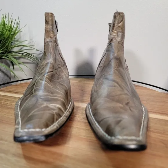 IMPULSE by Steeple Gate Men's Leather Ankle Boots Size 8