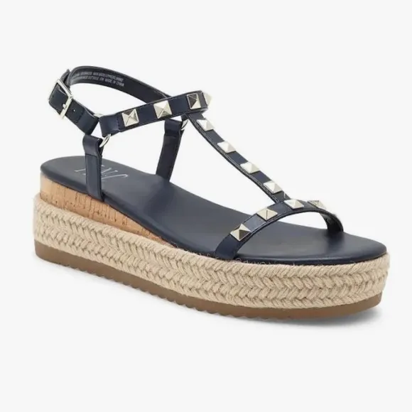 INC International Concepts Navy Sandals