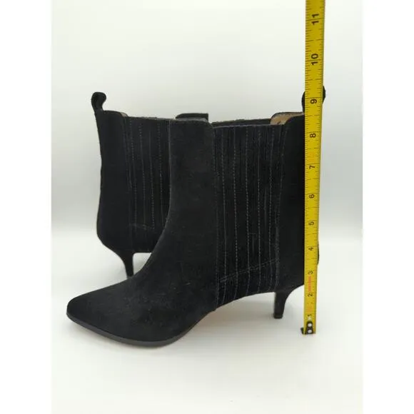 Ivylee Copenhagen Black Suede Pull On Ankle Boots Size EU38 (US7.5-8)