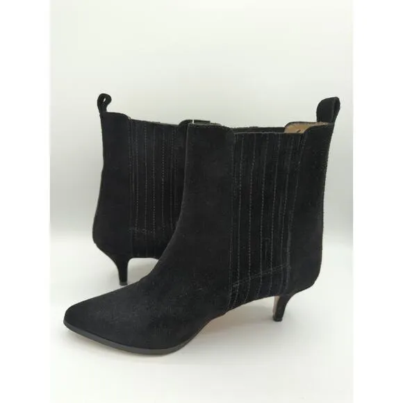 Ivylee Copenhagen Black Suede Pull On Ankle Boots Size EU38 (US7.5-8)
