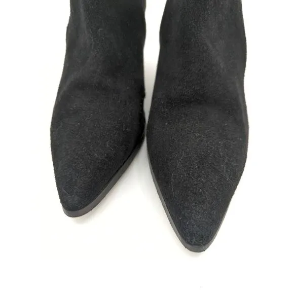 Ivylee Copenhagen Black Suede Pull On Ankle Boots Size EU38 (US7.5-8)