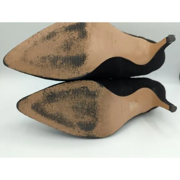 Ivylee Copenhagen Black Suede Pull On Ankle Boots Size EU38 (US7.5-8)