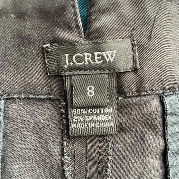 J. Crew 4” Esplanade Shorts - 2 Pair Black &amp; Teal Size 8