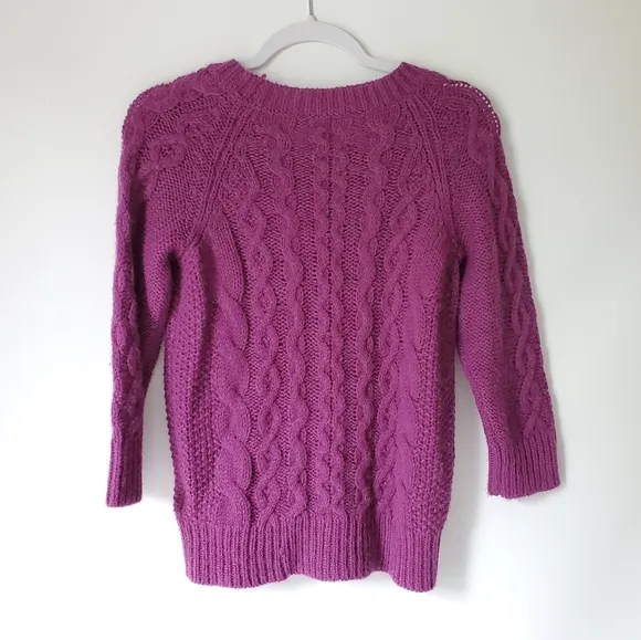 J. Crew Alpaca Wool Cable Knit Sweater NWOT