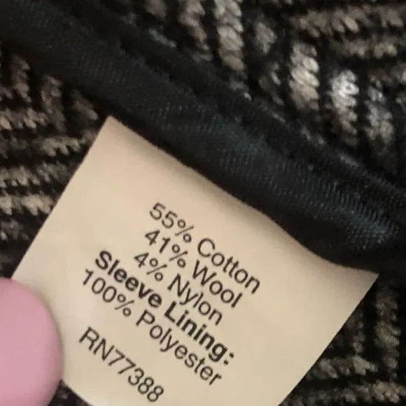 J. Crew Double-Breasted Blazer classic chic black and white tweed women’s size 2