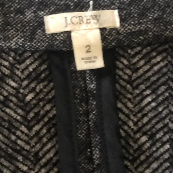 J. Crew Double-Breasted Blazer classic chic black and white tweed women’s size 2