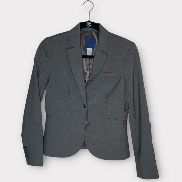 J Crew School Boy Wool Blazer, Grey, size 4P