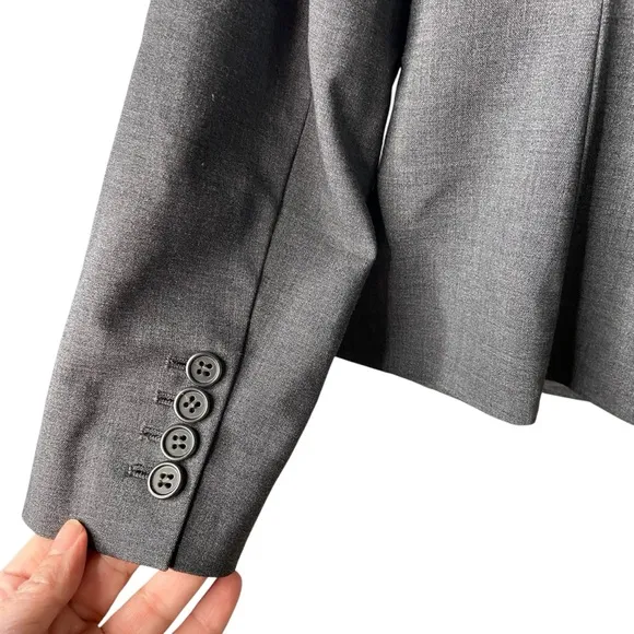 J Crew School Boy Wool Blazer, Grey, size 4P