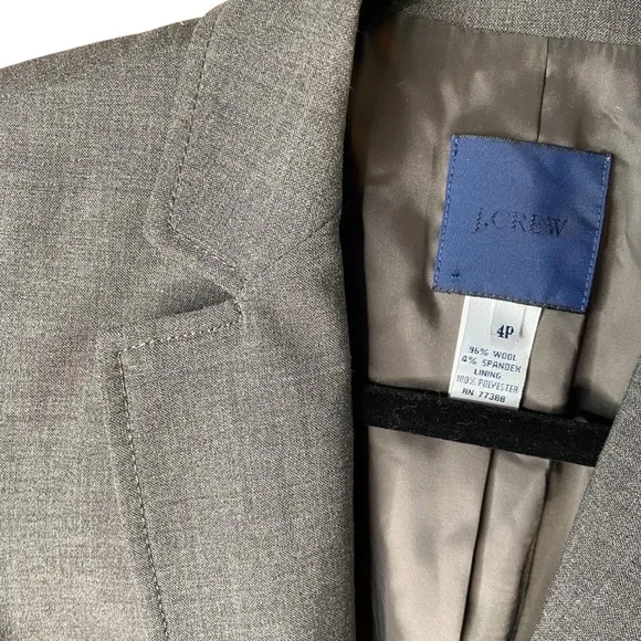 J Crew School Boy Wool Blazer, Grey, size 4P