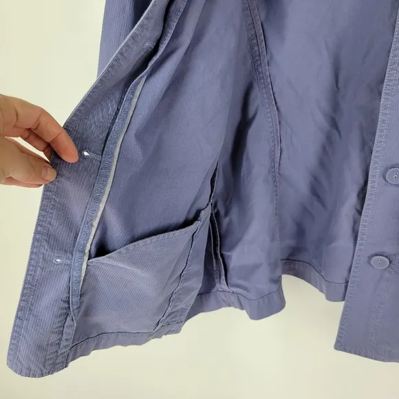 J. Jill 100% Cotton Button Up Jacket Sz XL