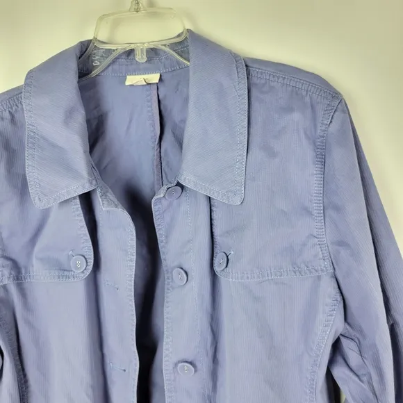 J. Jill 100% Cotton Button Up Jacket Sz XL