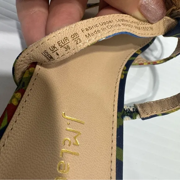 J. McLaughlin Mandy Floral Sandals Size 6