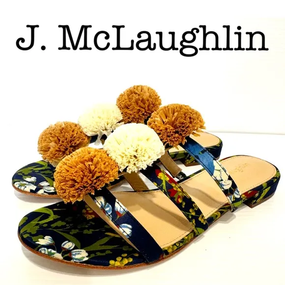 J. McLaughlin Mandy Floral Sandals Size 6