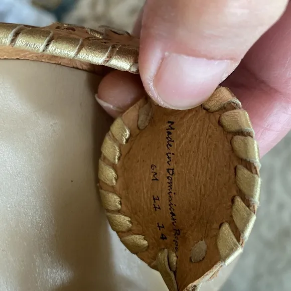 JACK ROGERS leather cork Lilliana slingback sandals