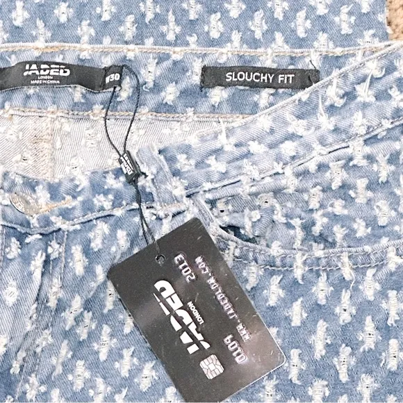 JADED LONDON Baggy Blue Boyfriend Jeans, Women’s Sz. 30, Slouchy Relaxed Skater