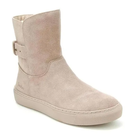 Jambu Dorset Women's Size US 7 Taupe Suede Waterproof Mid-Calf Boots ZPO2367