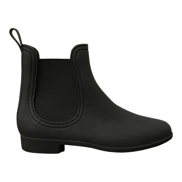 JC Play By Jeffrey Campbell Women's Chelsea Rain Boots Black Size 8 New