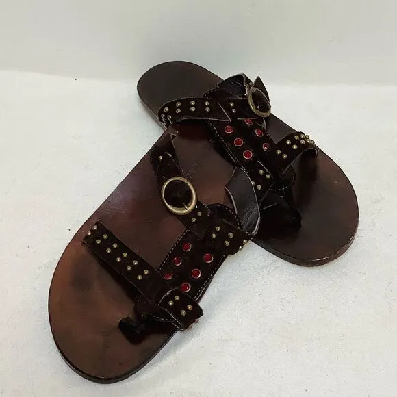 JEAN MICHEL CAZABAT RHINESTONE SANDALS
