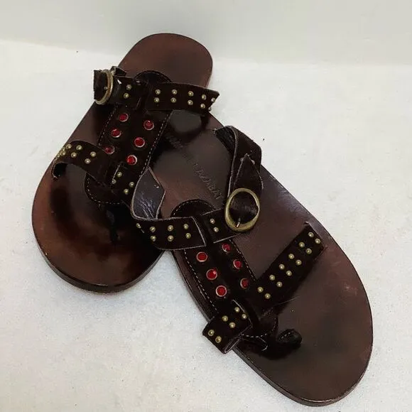 JEAN MICHEL CAZABAT RHINESTONE SANDALS