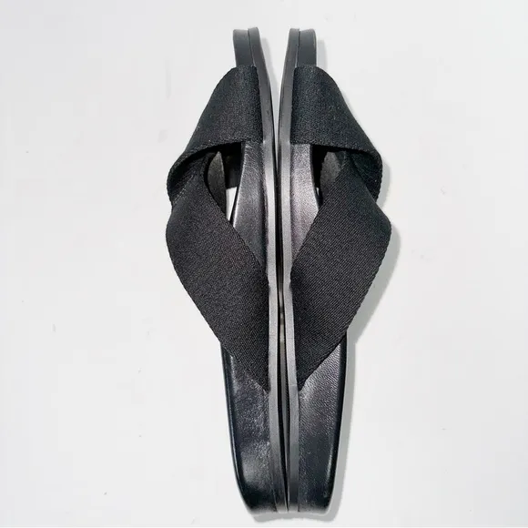 Jenni Kayne Crossover Cotton Sandals Black 40/10