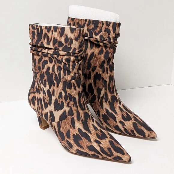 Jessica Simpson Vyluna Slouch Booties, Leopard, Women's 9