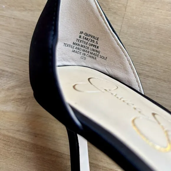 Jessica Simpson Women's Quiville Strappy Black Dress Sandal Heeled 8.5M/39.5 NEW