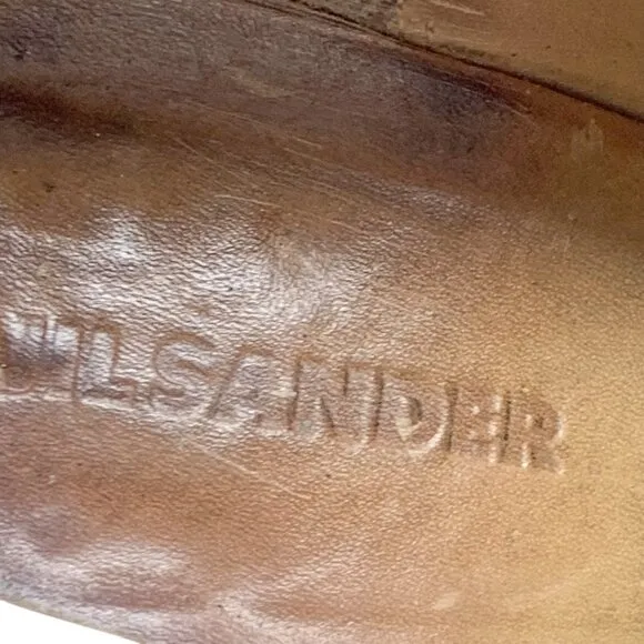 Jil Sander Black Suede Chunky Heel Chukka‎ Booties