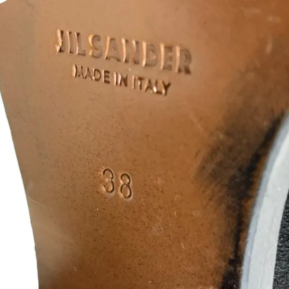 Jil Sander Black Suede Chunky Heel Chukka‎ Booties
