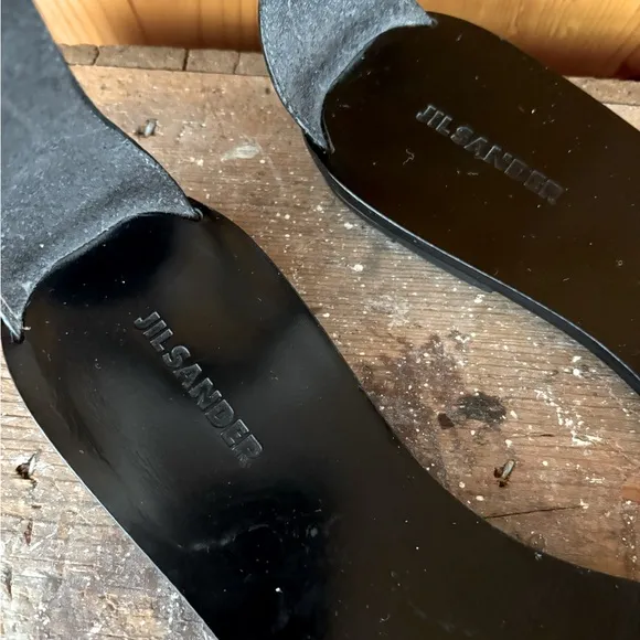 Jill Sander Studded Leather Sandals