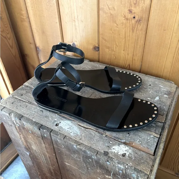 Jill Sander Studded Leather Sandals