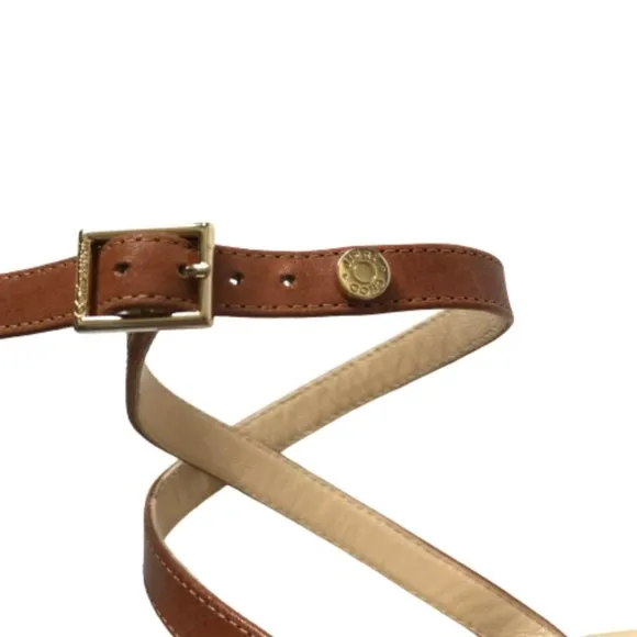 Jimmy Choo Leather Star Studded Wrap Sandals Womens 36.5 Brown Block Heels Shoes