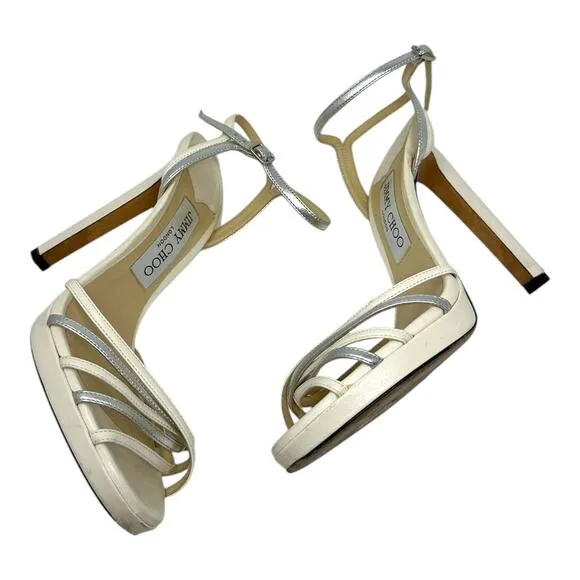 Jimmy Choo Women's Lilah 100 High-Heel Platform Sandals Size 37.5