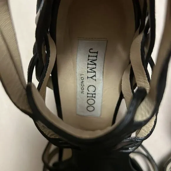 JIMMY CHOO LONDON LEATHER SANDALS SIZE‎ 9