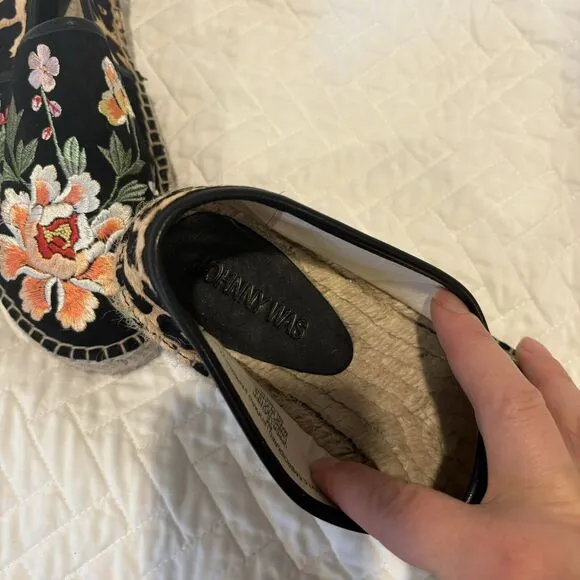 Johnny Was Acacia Leopard Espadrille Platform Loafers