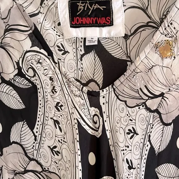 Johnny Was Biya Silk Maxi Dress
