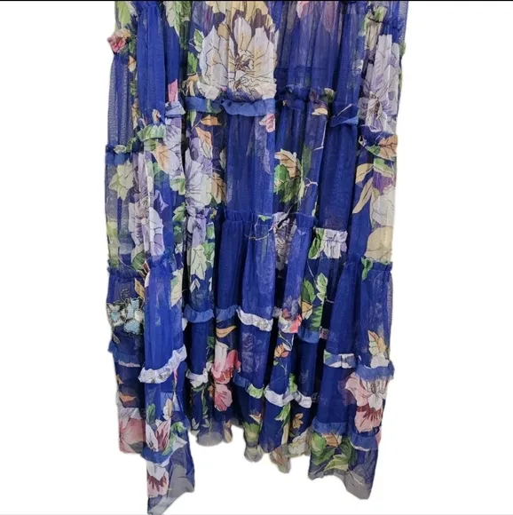 Johnny Was Mazzy Ruffle Maxi Dress